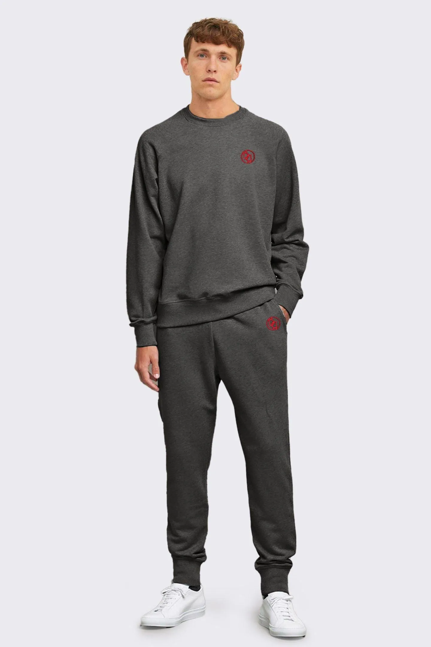 Men Charcoal Tracksuit