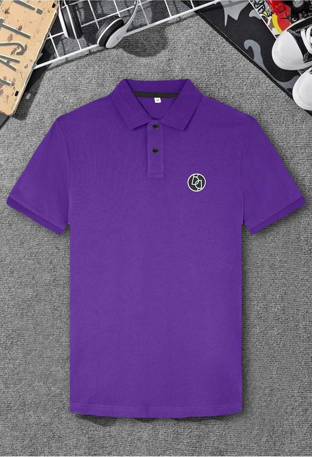 Men Purple Polo