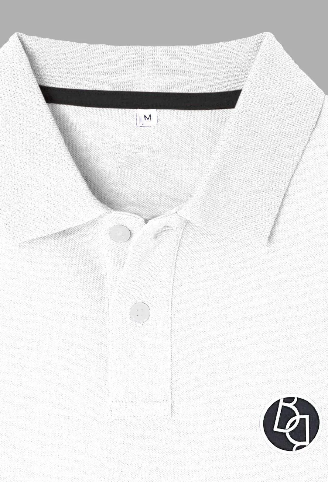 Men White Polo