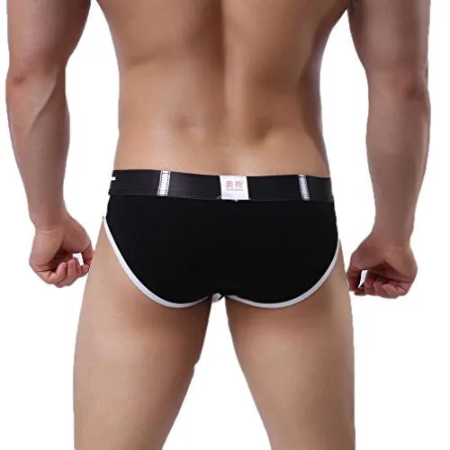 MEN'S UNDERWEAR,NEARTIME MENS BOXERS POUCH SHORTS UNDERPANTS SLEEPWEAR (L, BLACK)