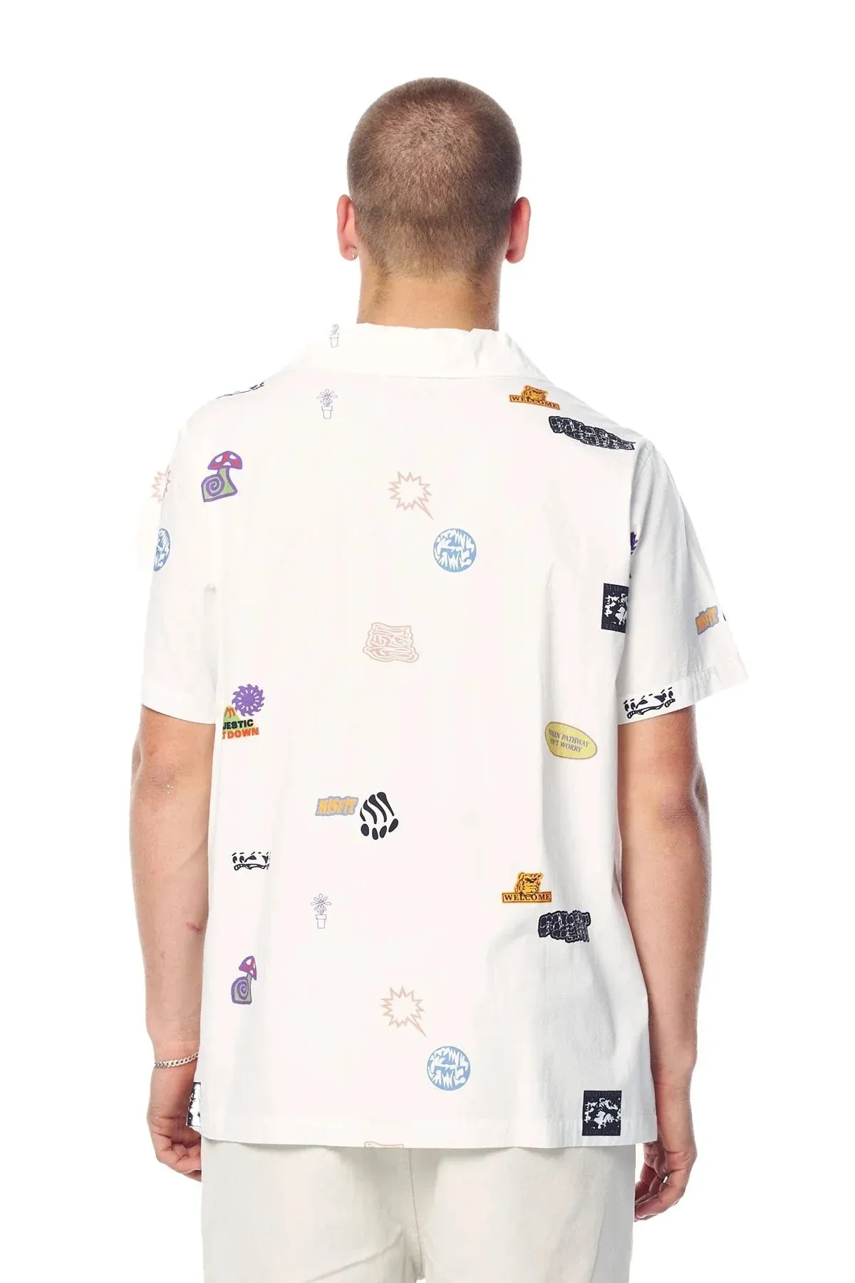 Misfit Meltdown Ss Shirt - White