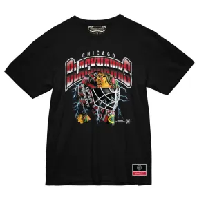 Mitchell & Ness NHL Crease Lightning Tee Blackhawks