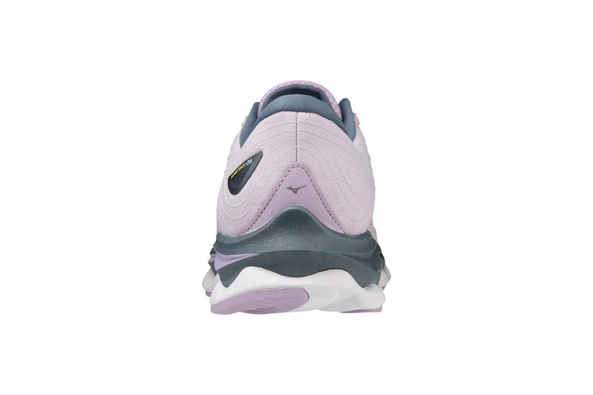 Mizuno Wave Sky 6 B Pastel Lilac/White/China Blue Womens