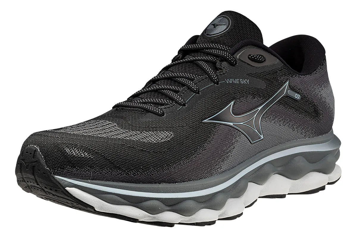 Mizuno Wave Sky 7 2E Black/Glacial Ridge/Stormy Weather Mens