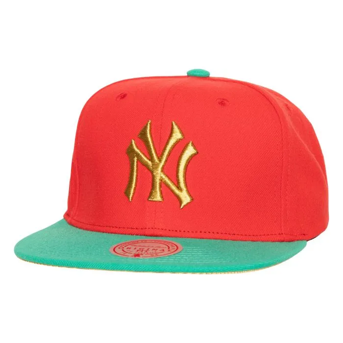 MLB MISTLETOE SNAPBACK COOP YANKEES RED