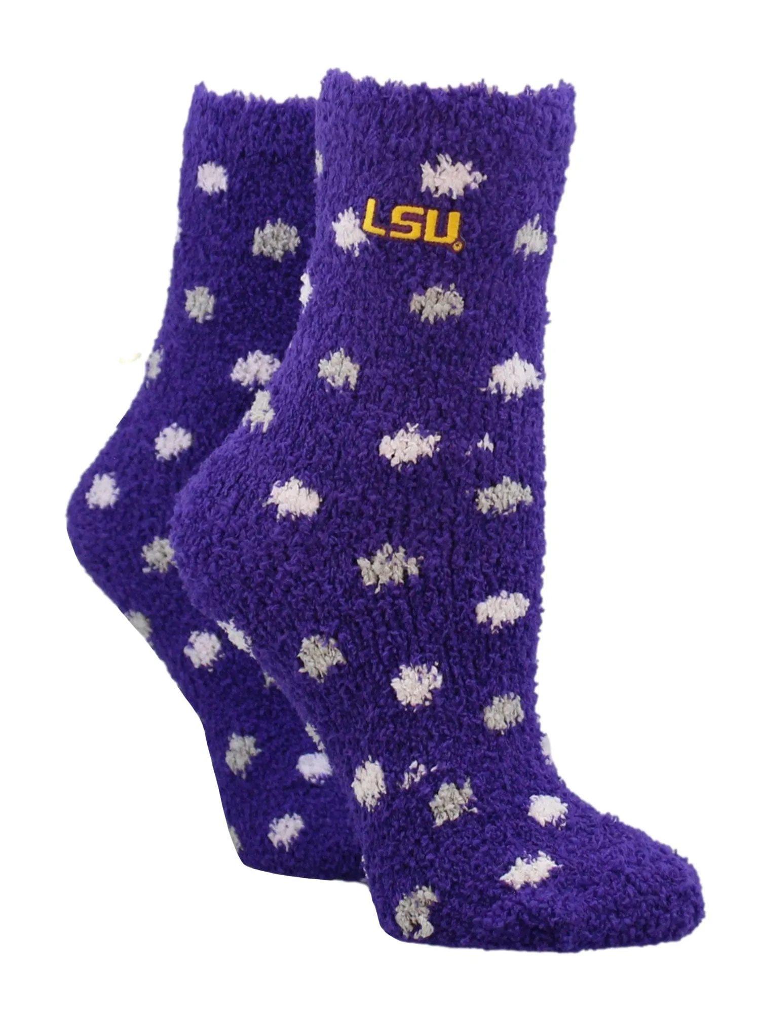 NCAA College Fuzzy Socks For Women & Men, Warm and Cozy Socks Womens Licensed University Sock