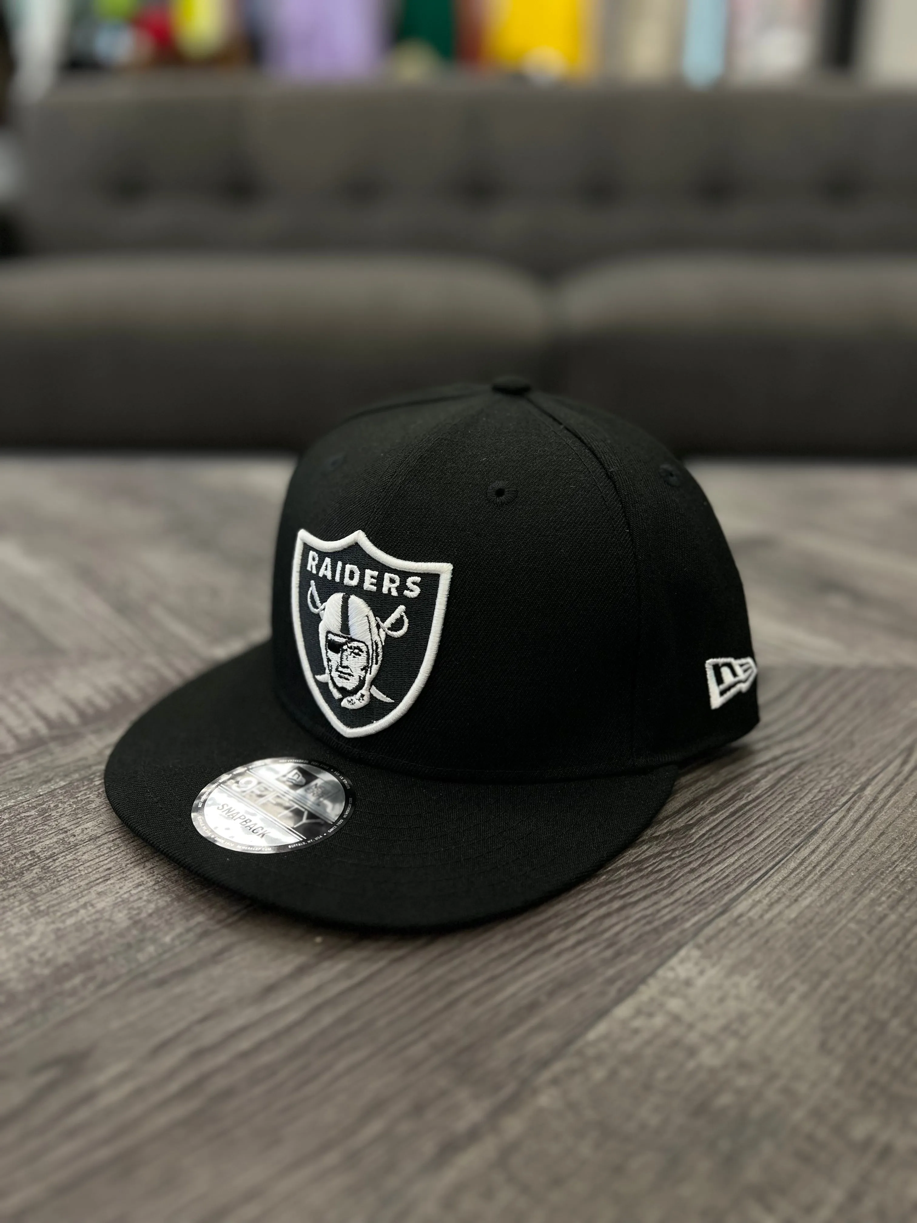 NEW ERA 950 LAS VEGAS RAIDERS BLK WHT--OSFA