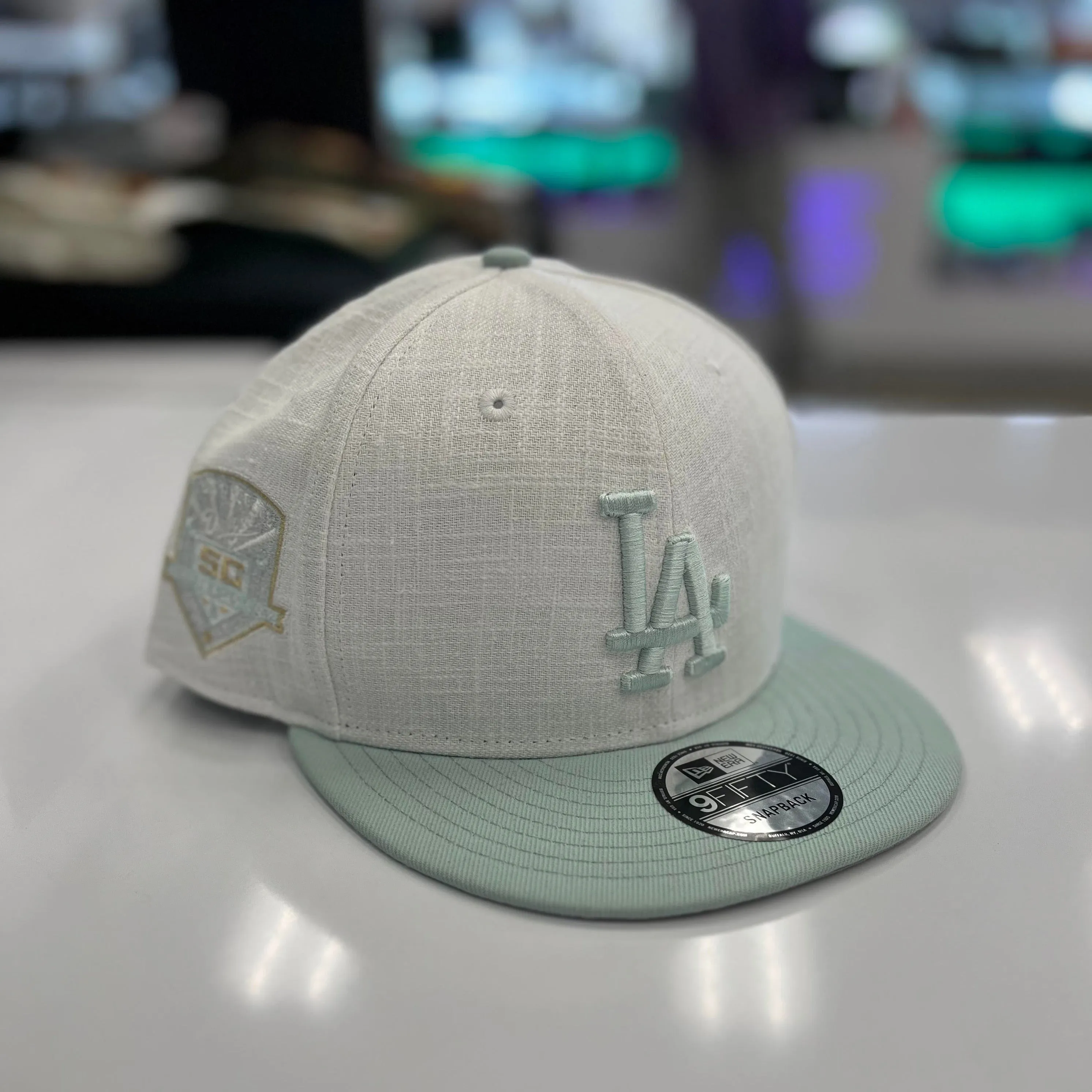 NEW ERA 950 LOS DODGERS MINTY BREEZE WHITE