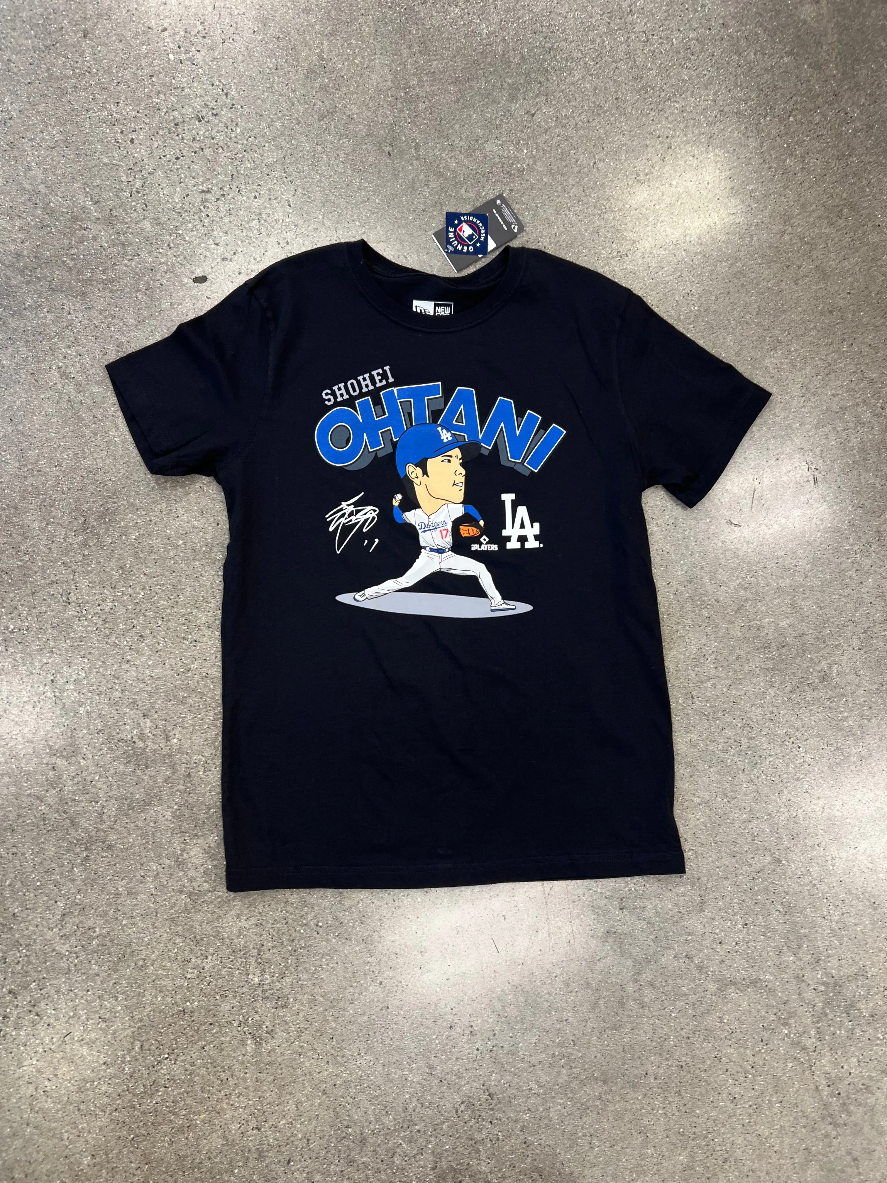 NEW ERA LOS DODGERS SHOHEI OHTANI PITCHING TEE BLACK