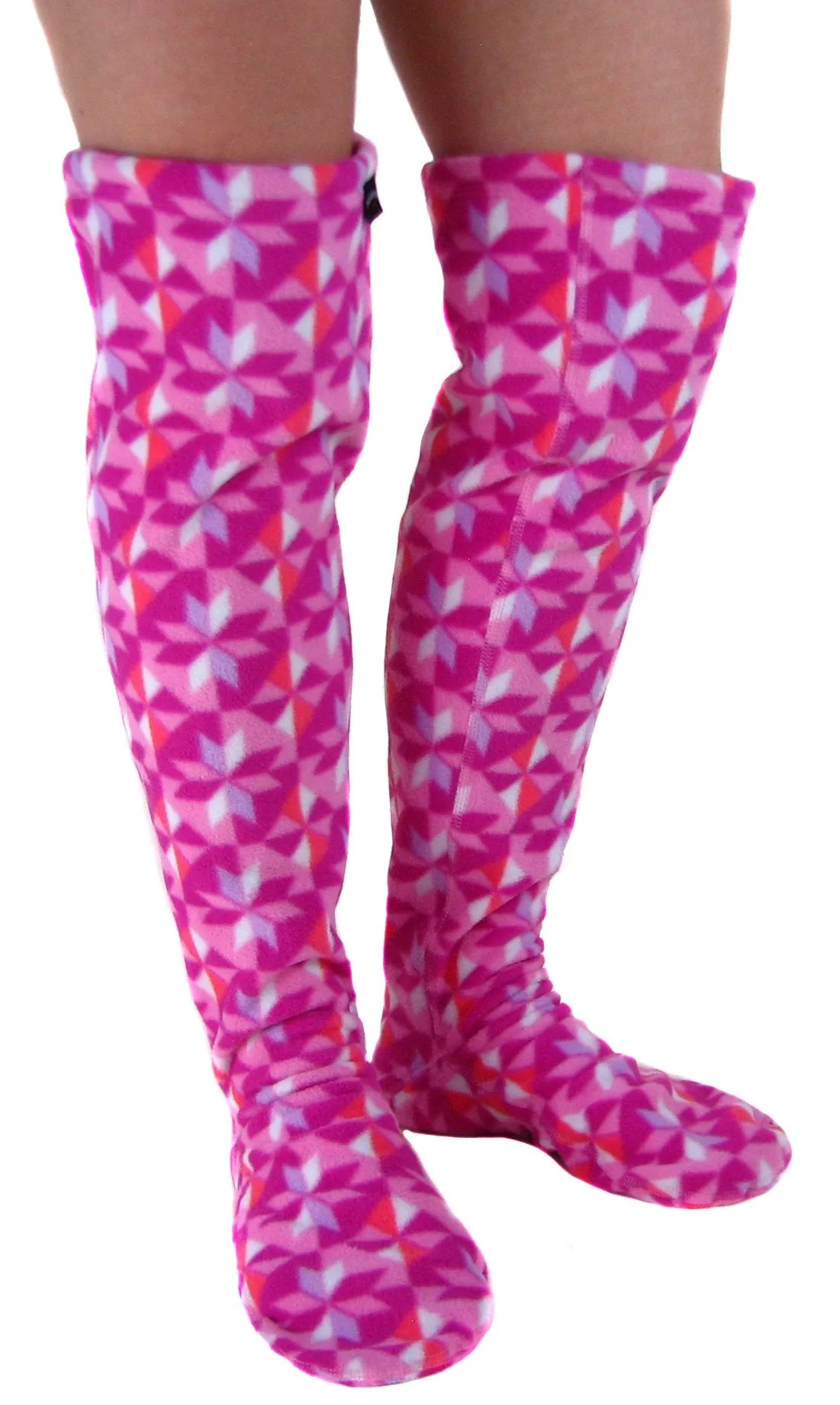 Over The Knee Fleece Socks - Kaleidoscope