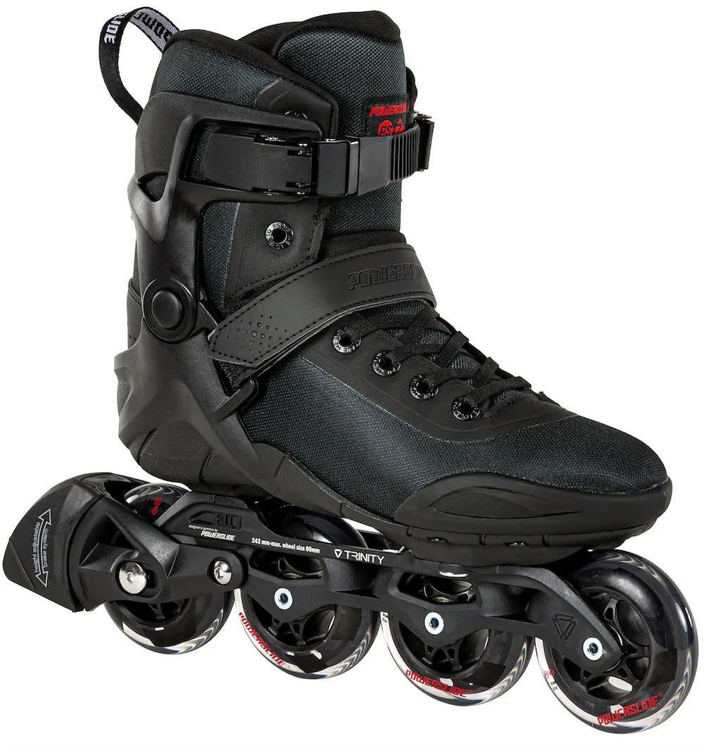 POWERSLIDE - Phuzion Radon 80 Black Inline Skates (PHUZION SALE!)