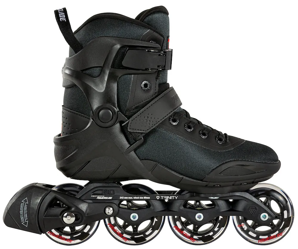 POWERSLIDE - Phuzion Radon 80 Black Inline Skates (PHUZION SALE!)