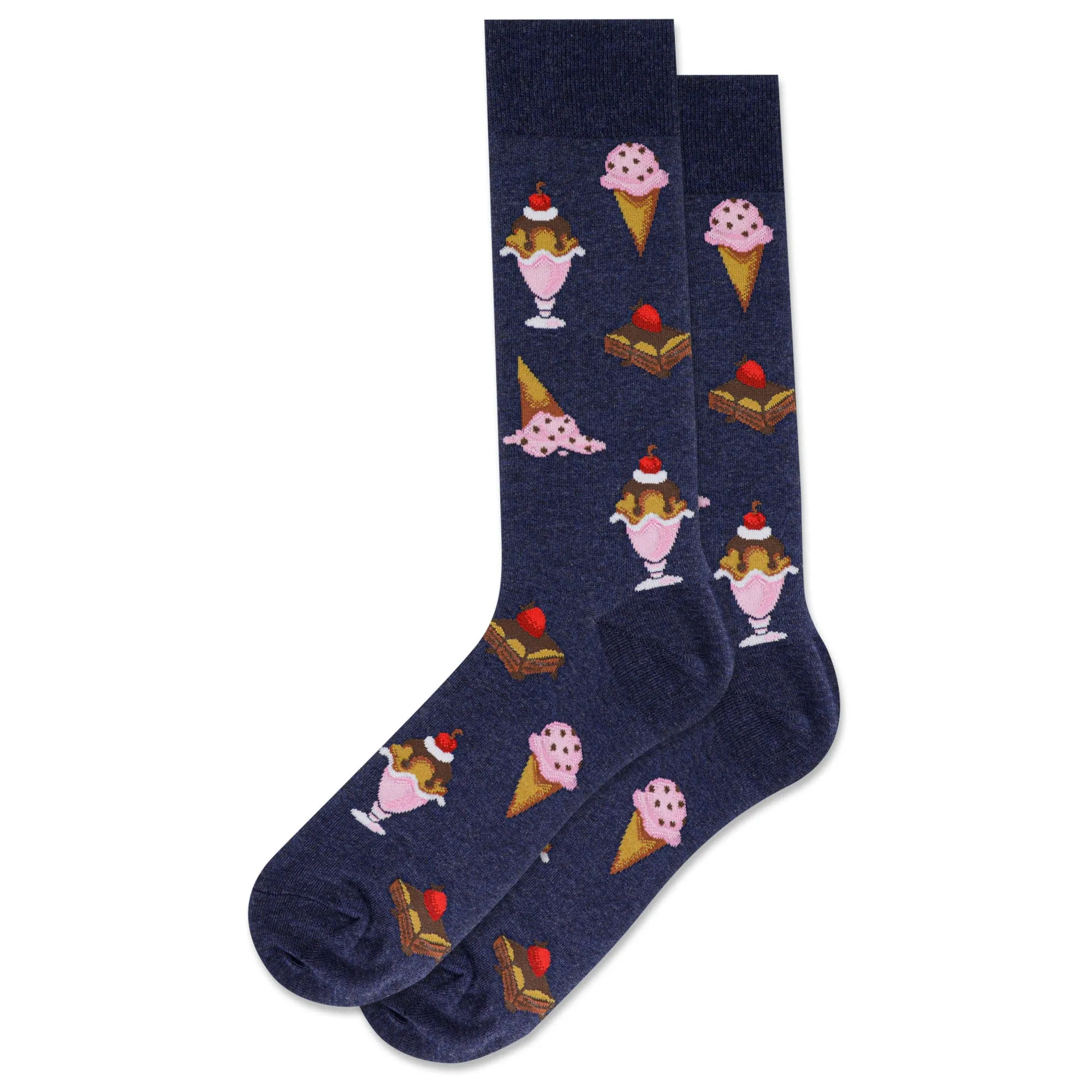 "Desserts " Crew Socks by Hot Sox - Large