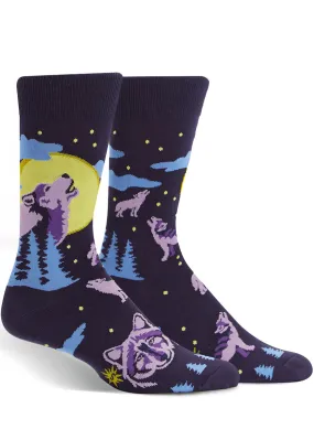 Six Wolf Moon Men's Socks