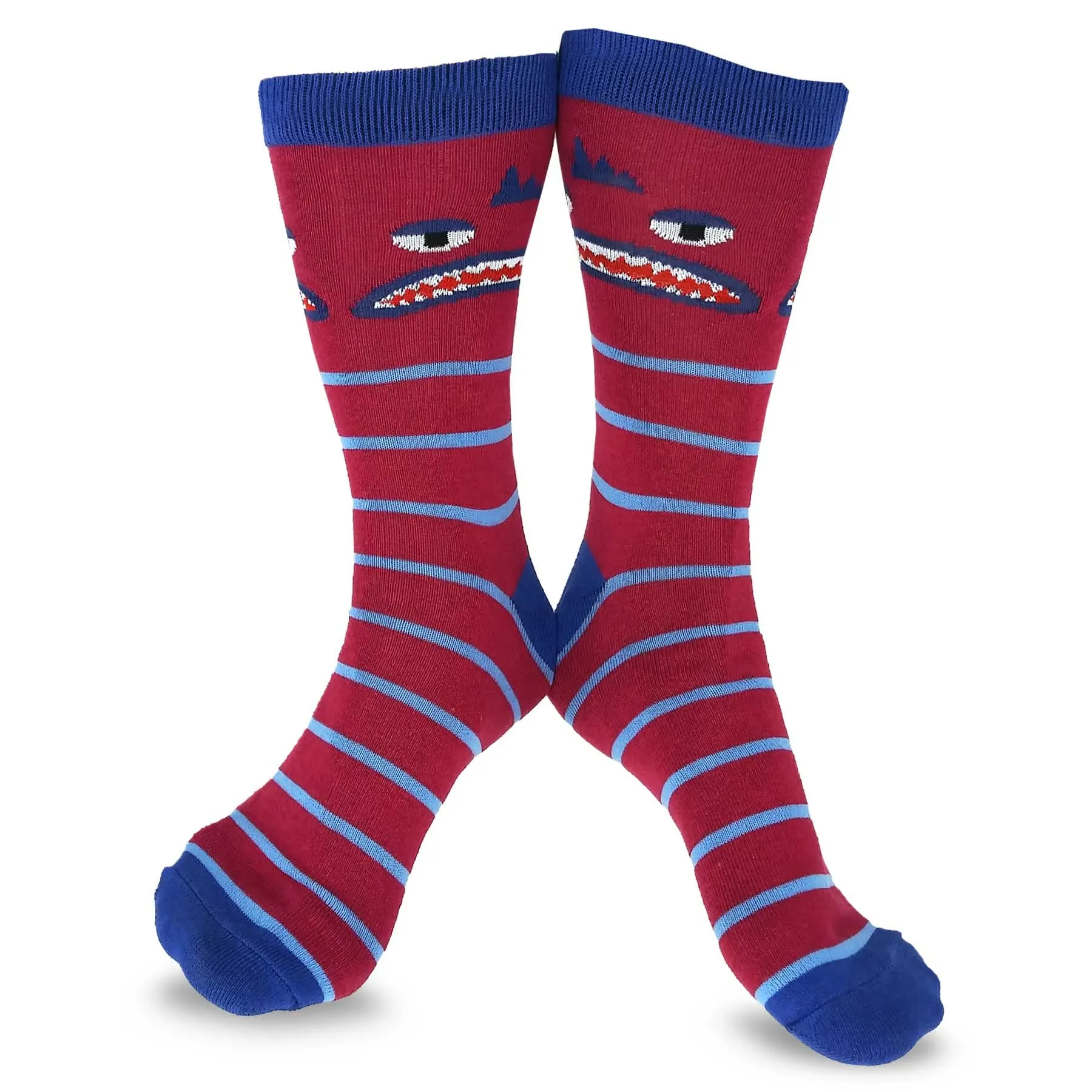 TeeHee Crazy Fun Novelty Casual Crew Socks for Unisex Adult Multipack (N2128FUN)