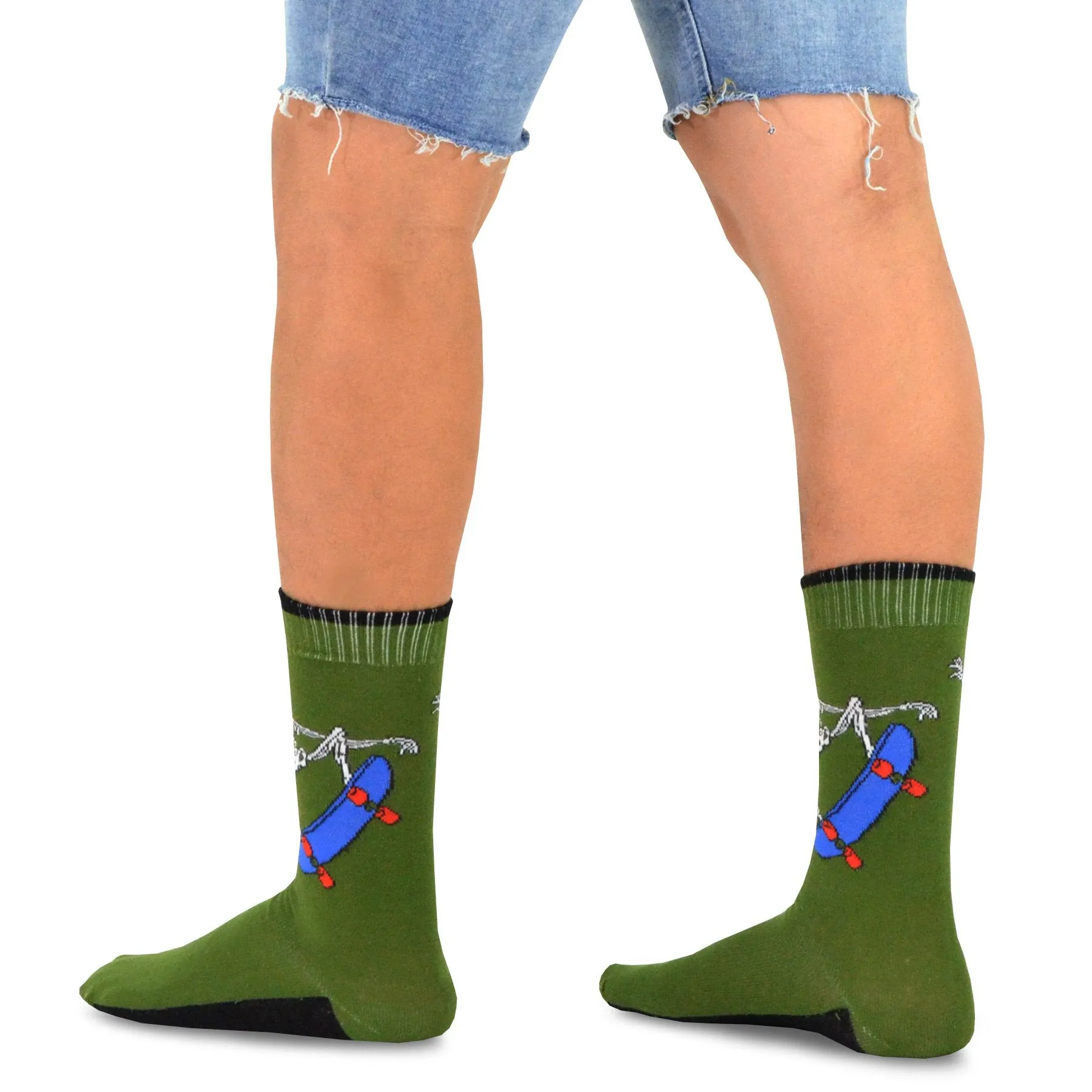 TeeHee Socks Men's Halloween Cotton Crew Assorted 6-Pack (50616)