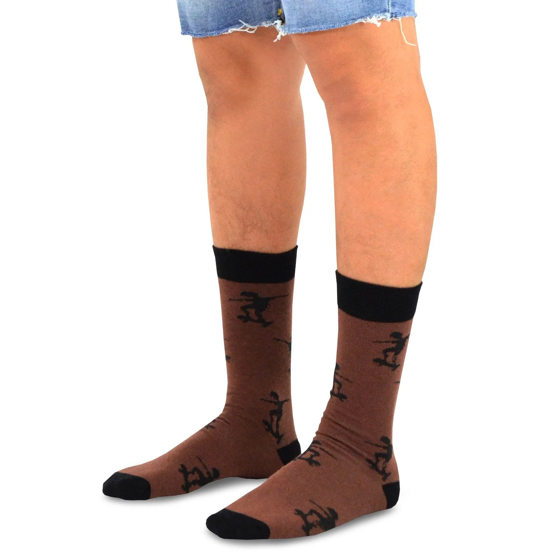 TeeHee Socks Men's Halloween Cotton Crew Assorted 6-Pack (50616)