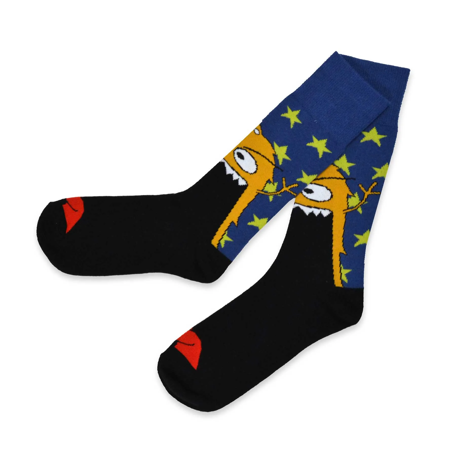 TeeHee Socks Men's Halloween Cotton Crw Monster 3-Pack (50619)