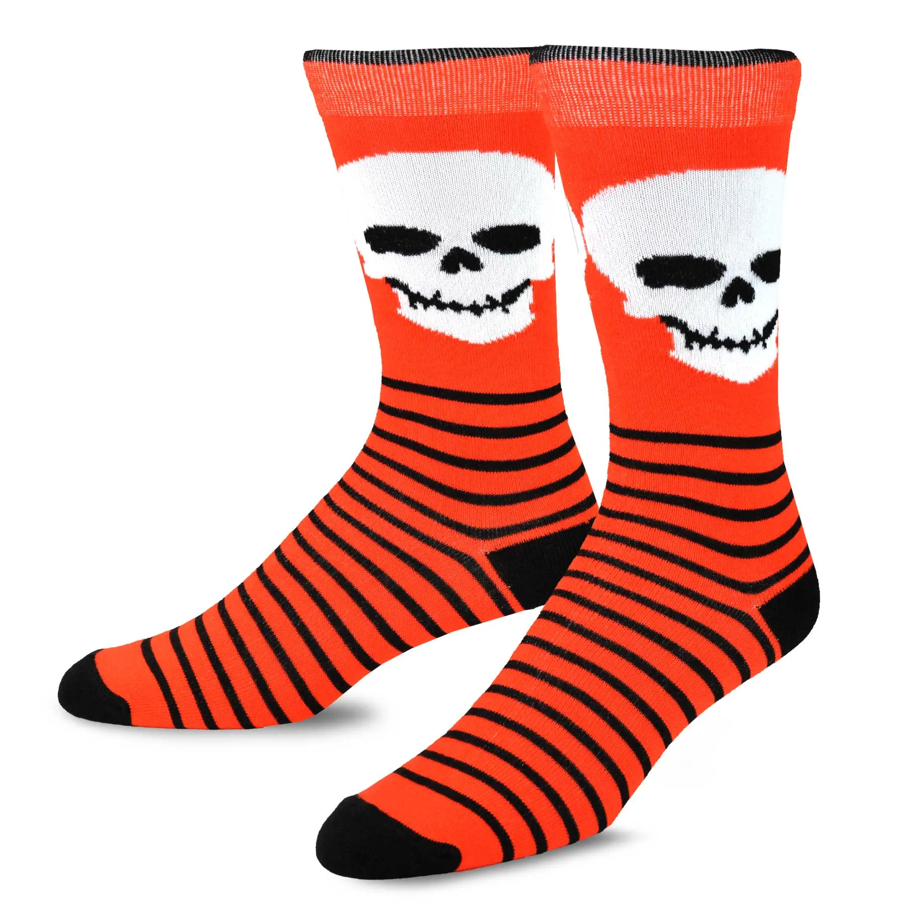 TeeHee Socks Men's Halloween Polyester Crew Assorted 4-Pack (50769)