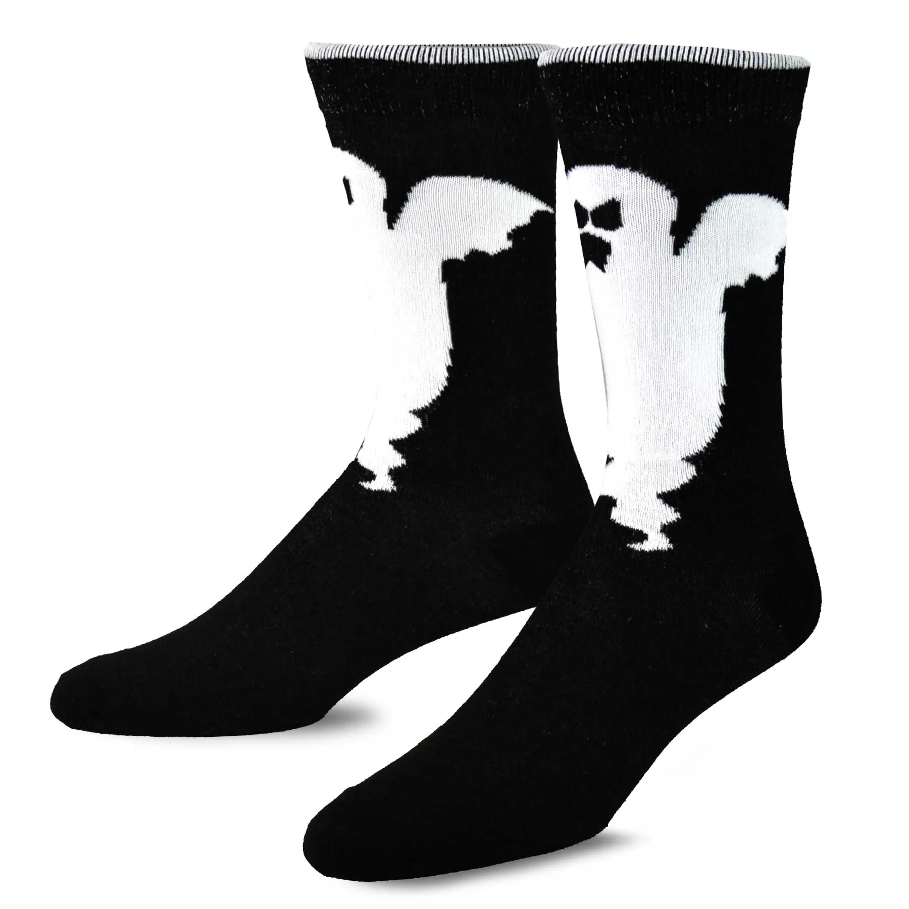 TeeHee Socks Men's Halloween Polyester Crew Assorted 4-Pack (50769)