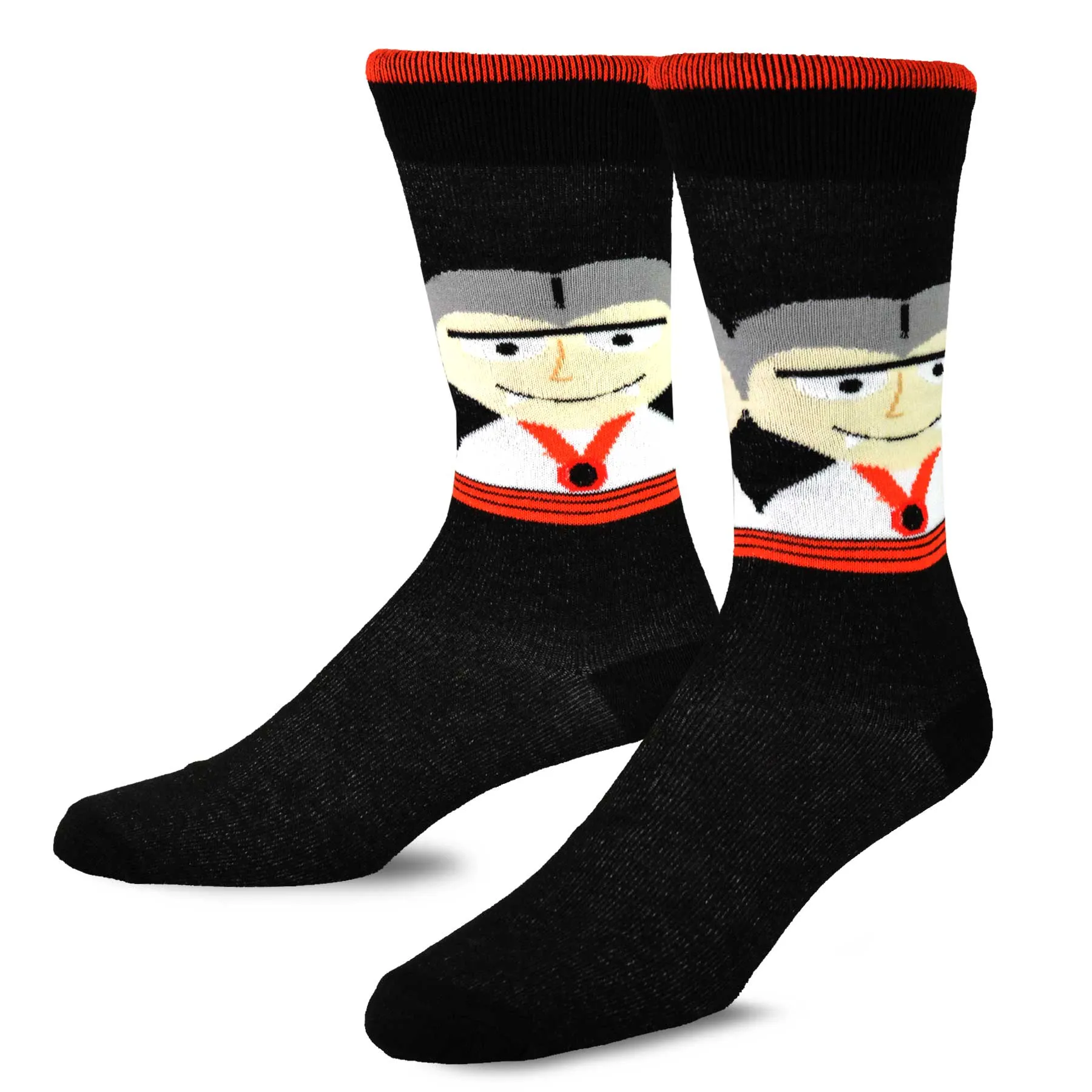 TeeHee Socks Men's Halloween Polyester Crew Assorted 4-Pack (50769)