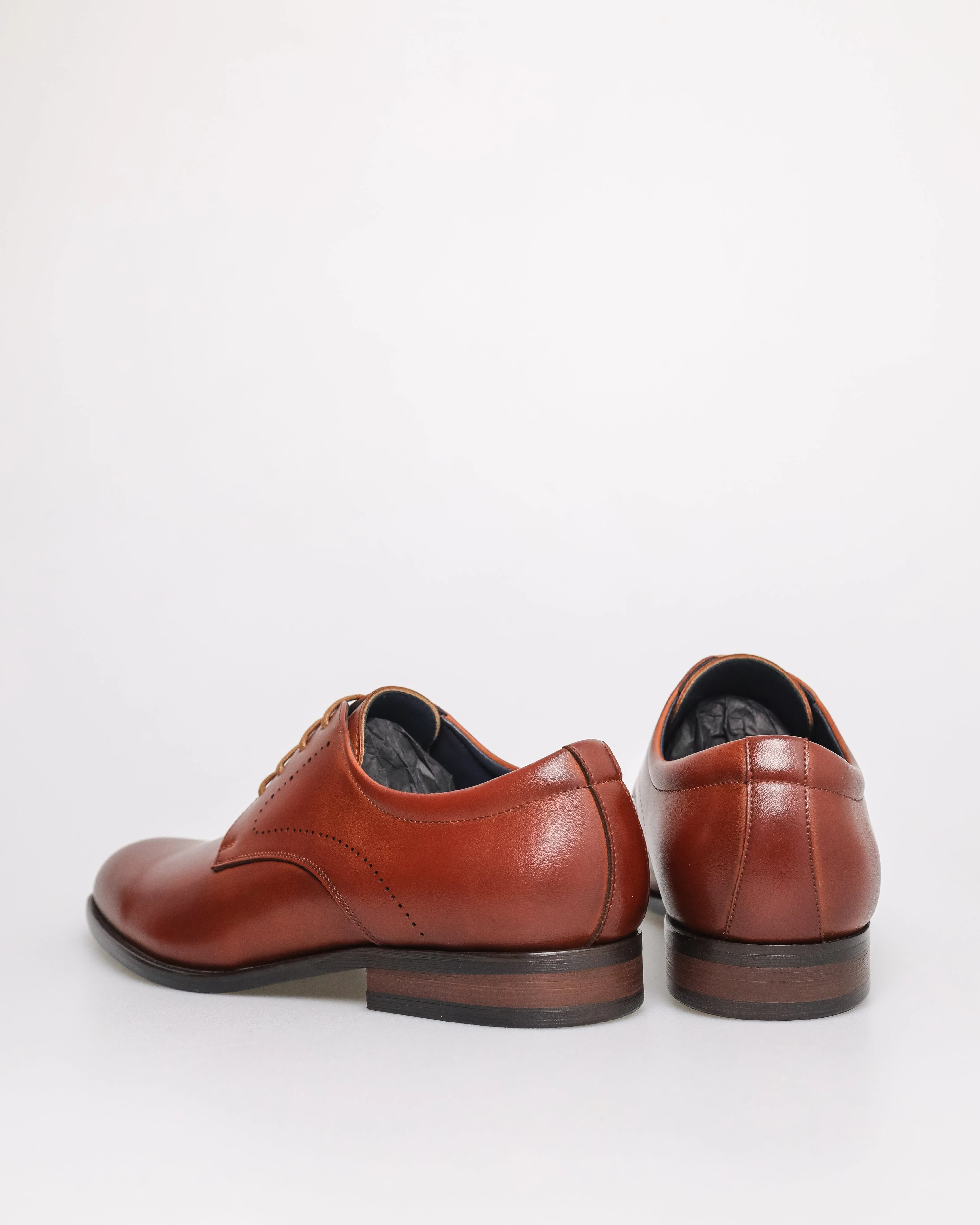 Tomaz F399 Men's Plain Toe Derby (Brown)