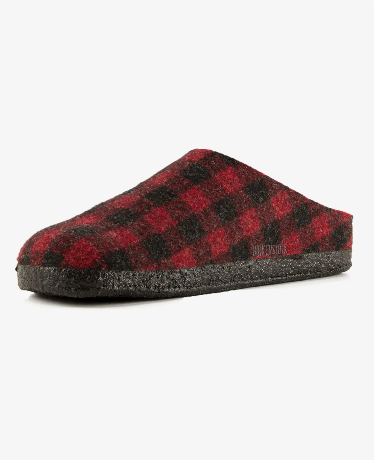 Zermatt Men Shearling Plaid Red